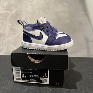 Jordan 1 Low ALT Shoes Toddler Size 4C Purple White DR9747-515 Baby Sneakers